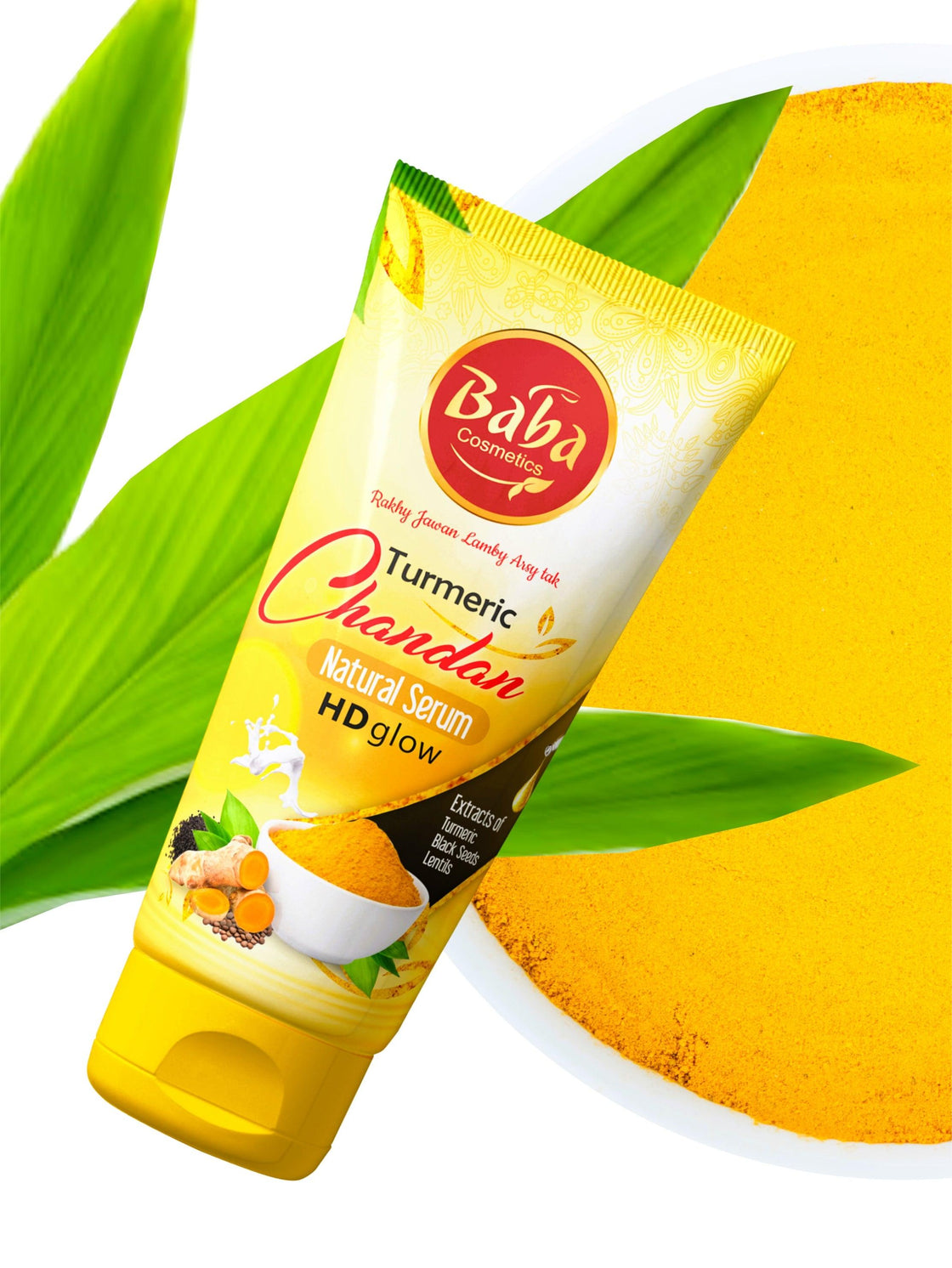 Haldi Chandan Natural Serum Tube - Babacosmetics