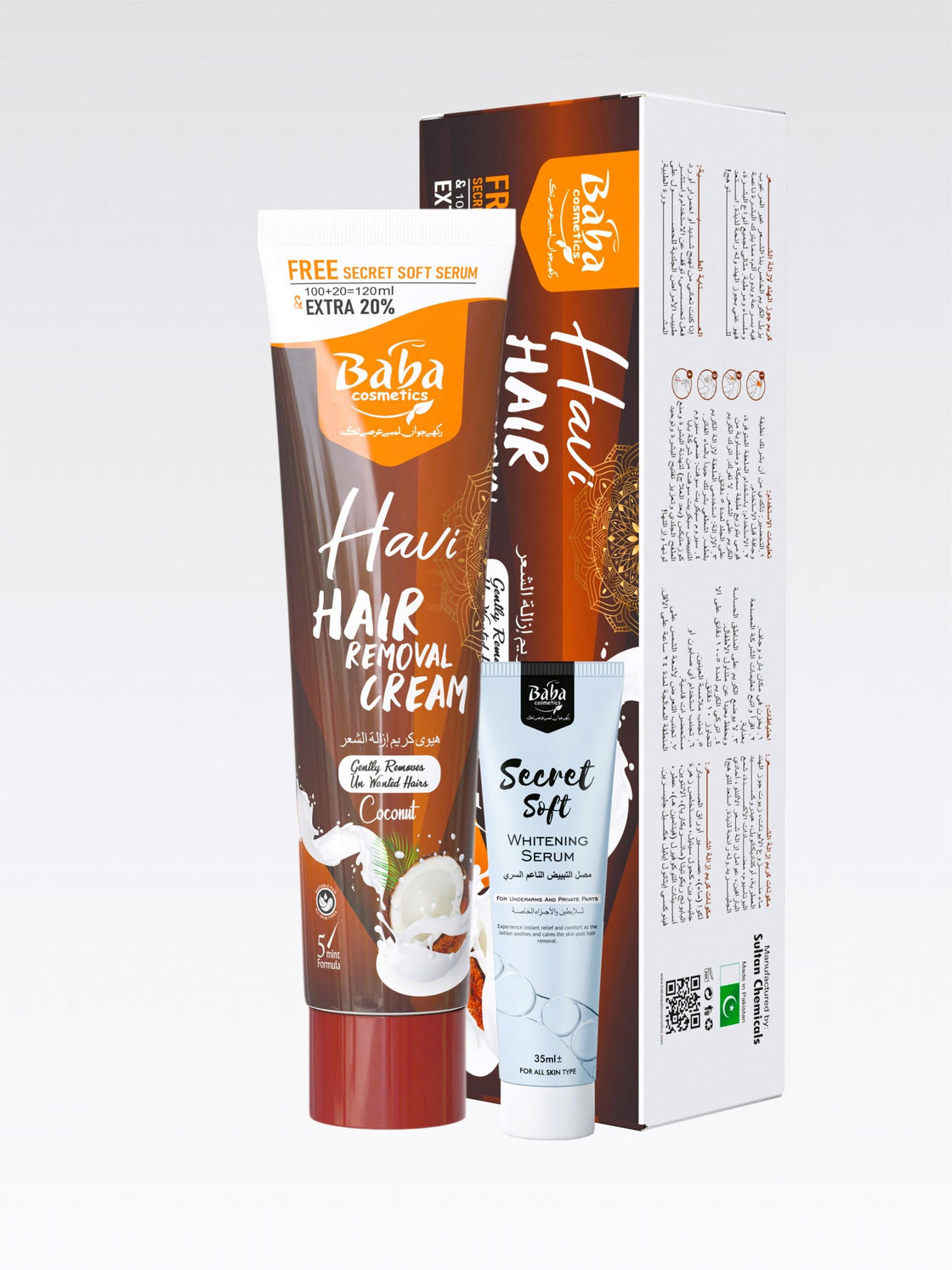 Havi hair removal cream (coconut) - Babacosmetics