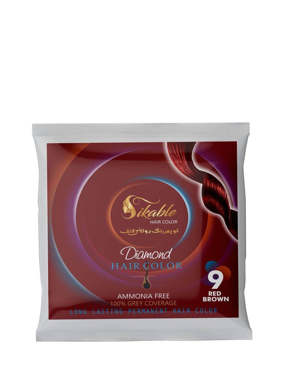 Sikable Hair Colors Red Brown 9.0