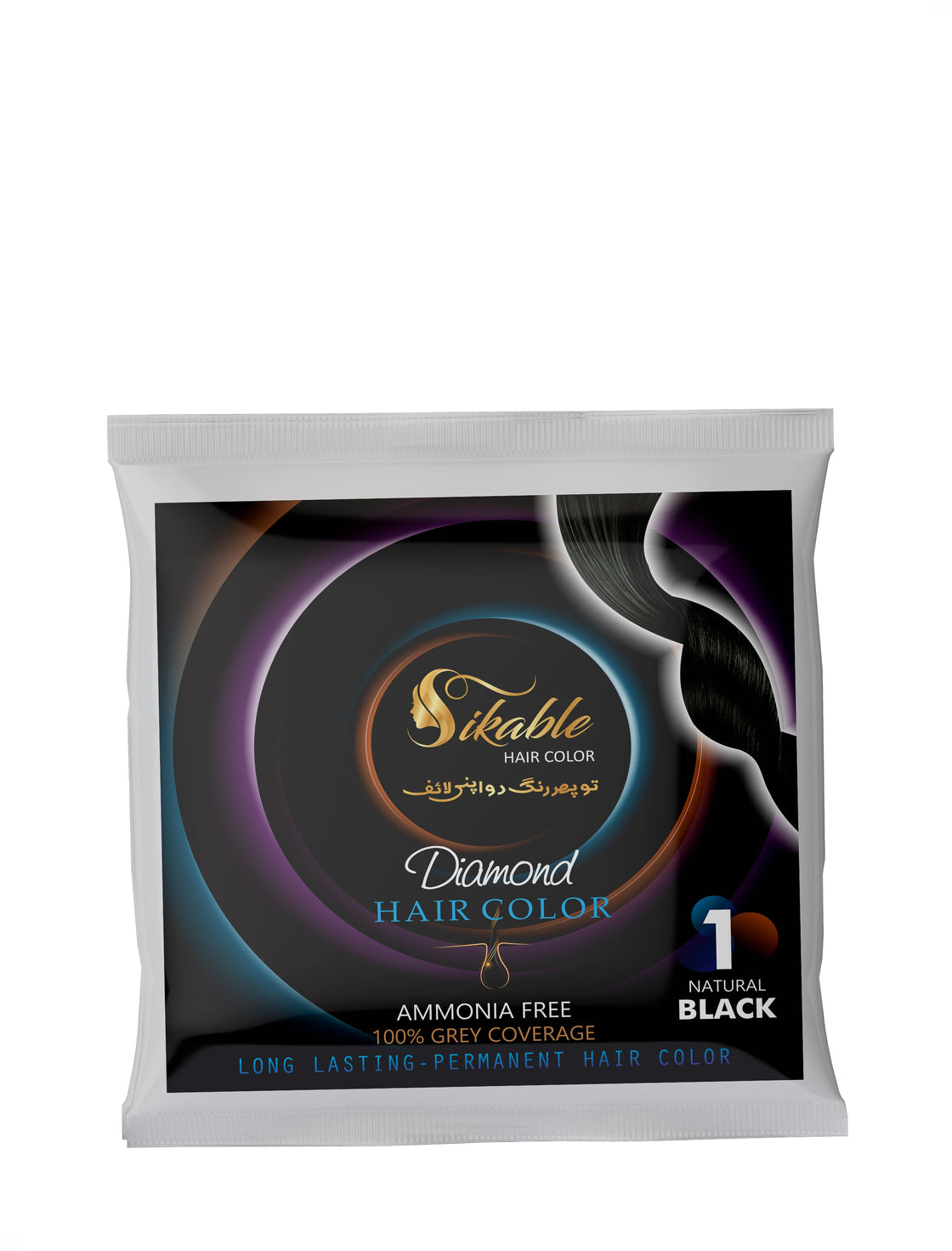 Sikable Hair Colors Natural Black 1.0
