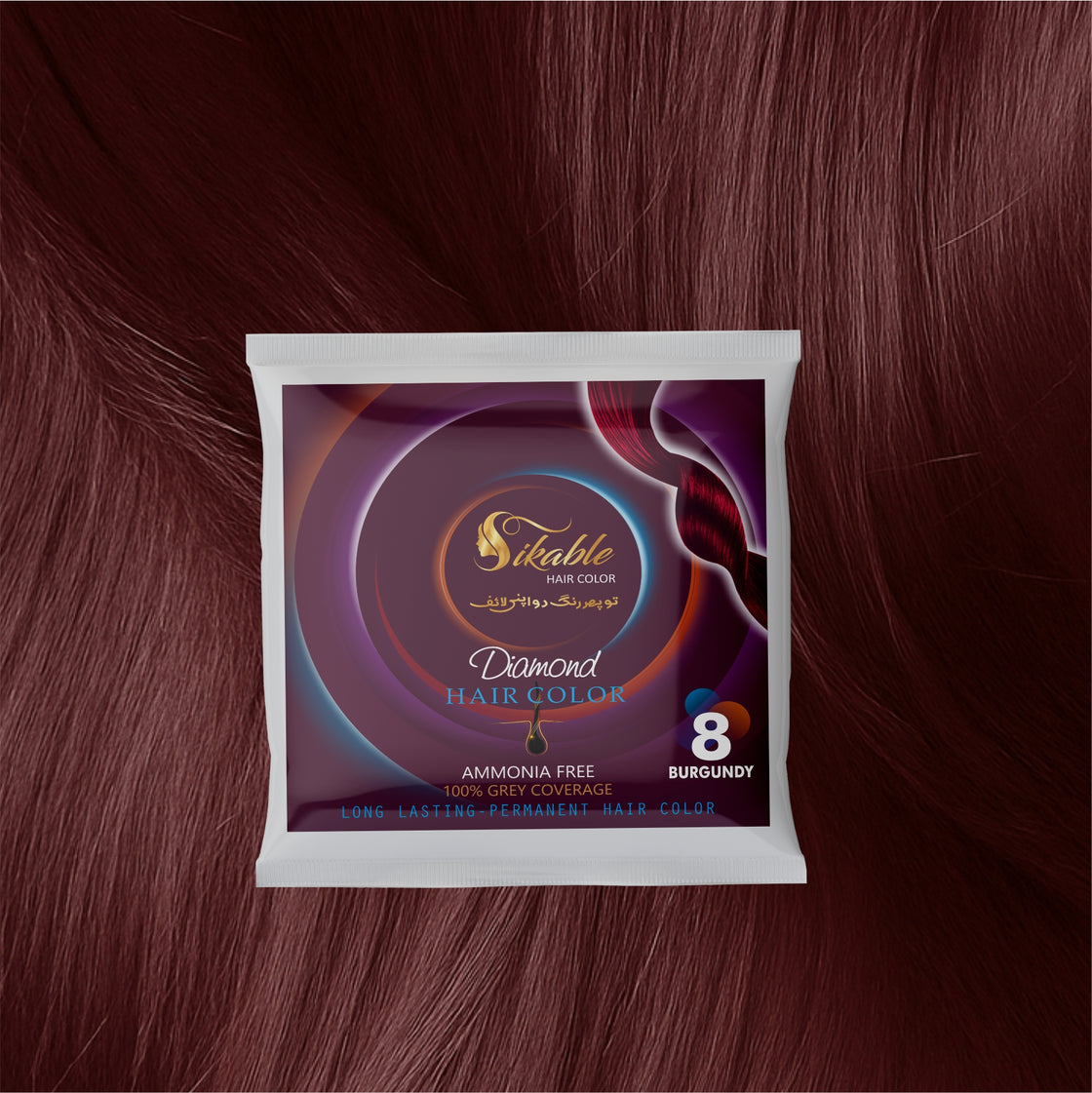 Sikable Hair Colors Burgendy 8.0