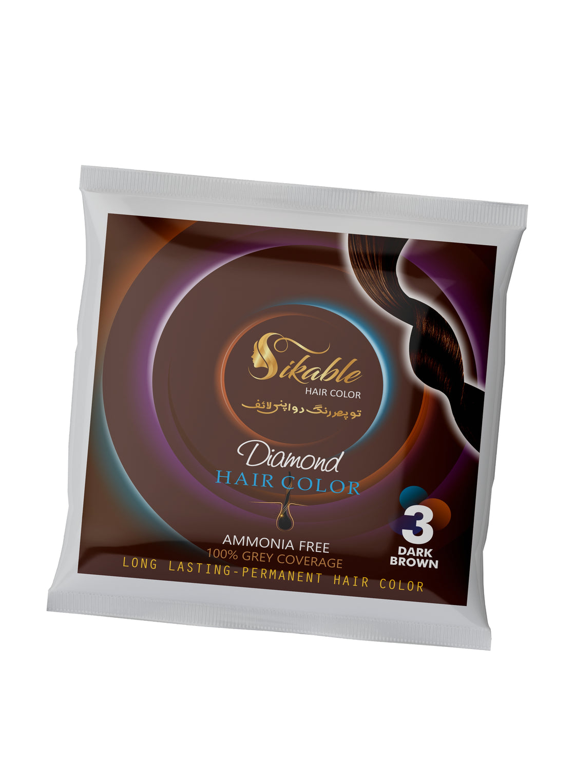 Sikable Hair Colors Dark Brown 3.0