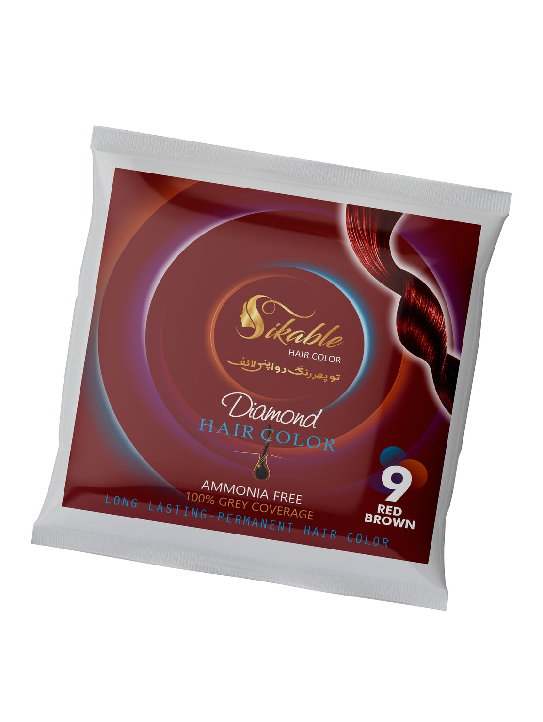 Sikable Hair Colors Red Brown 9.0