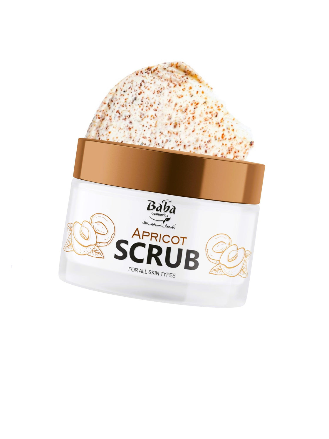 Apricot Scrub 250ml (for Radiant skin ) - Babacosmetics