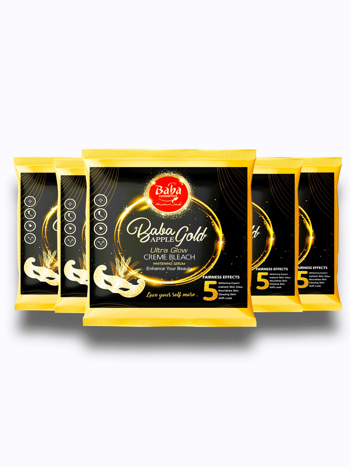 Ultra glow Cream bleach(5 packs ) - Babacosmetics