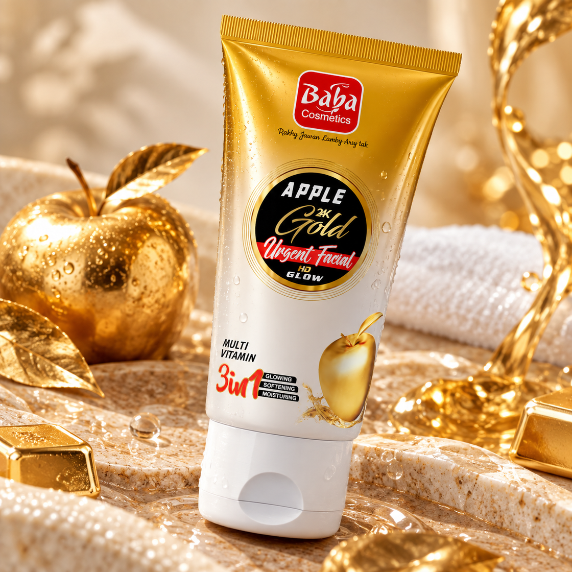 Baba Cosmetics Apple 24K Gold Urgent Facial lifestyle