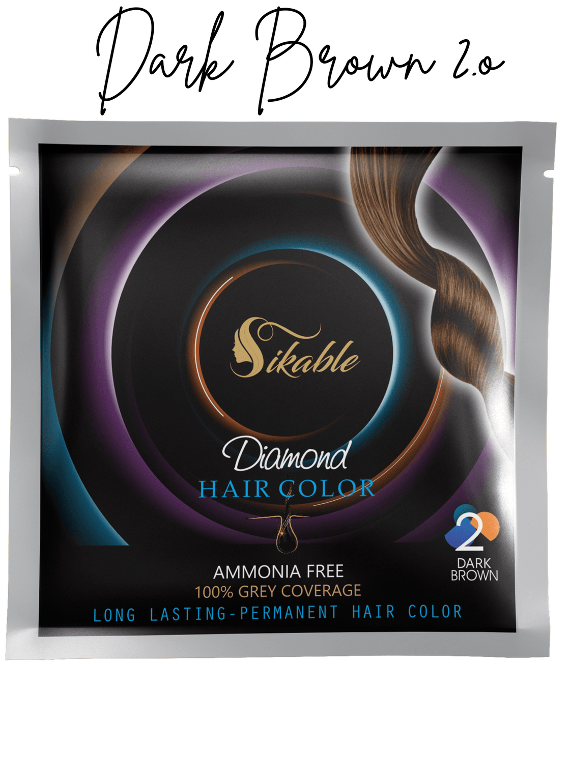 Sikable Hair Colors Dark Brown 2.0 - Babacosmetics