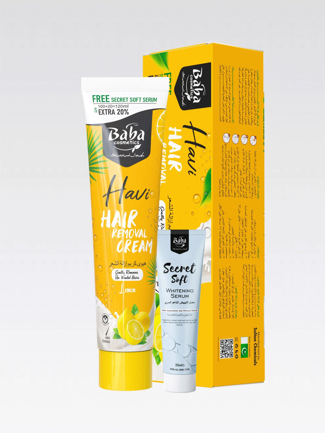 Havi hair removal lemon (tube) - Babacosmetics