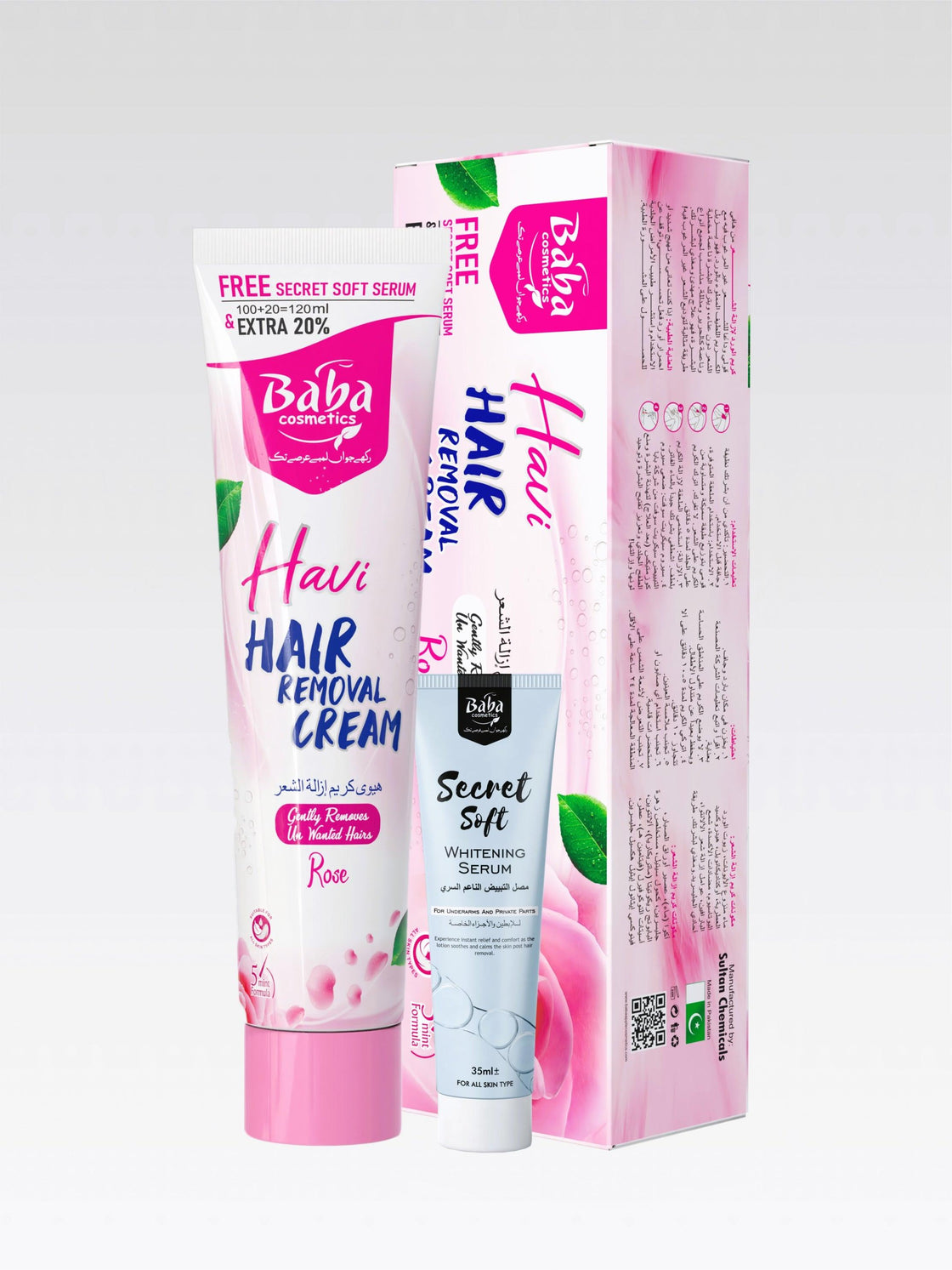 Havi Hair Removal Cream (Rose) - Babacosmetics