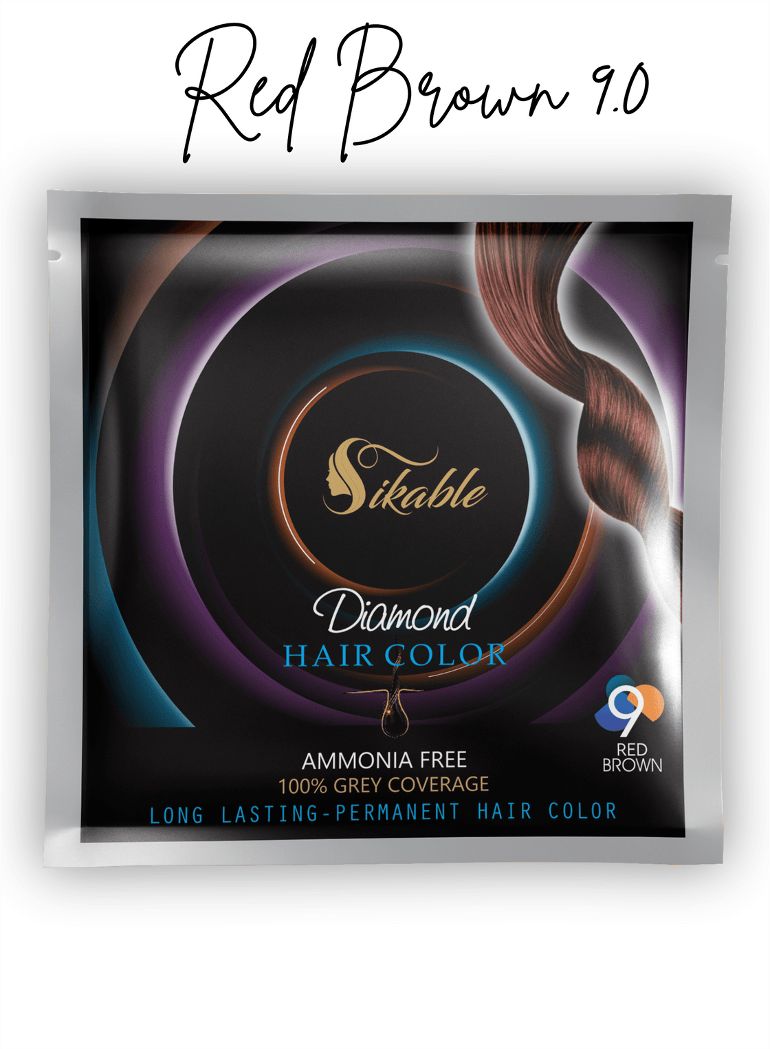 Sikable Hair Colors Red Brown 9.0 - Babacosmetics