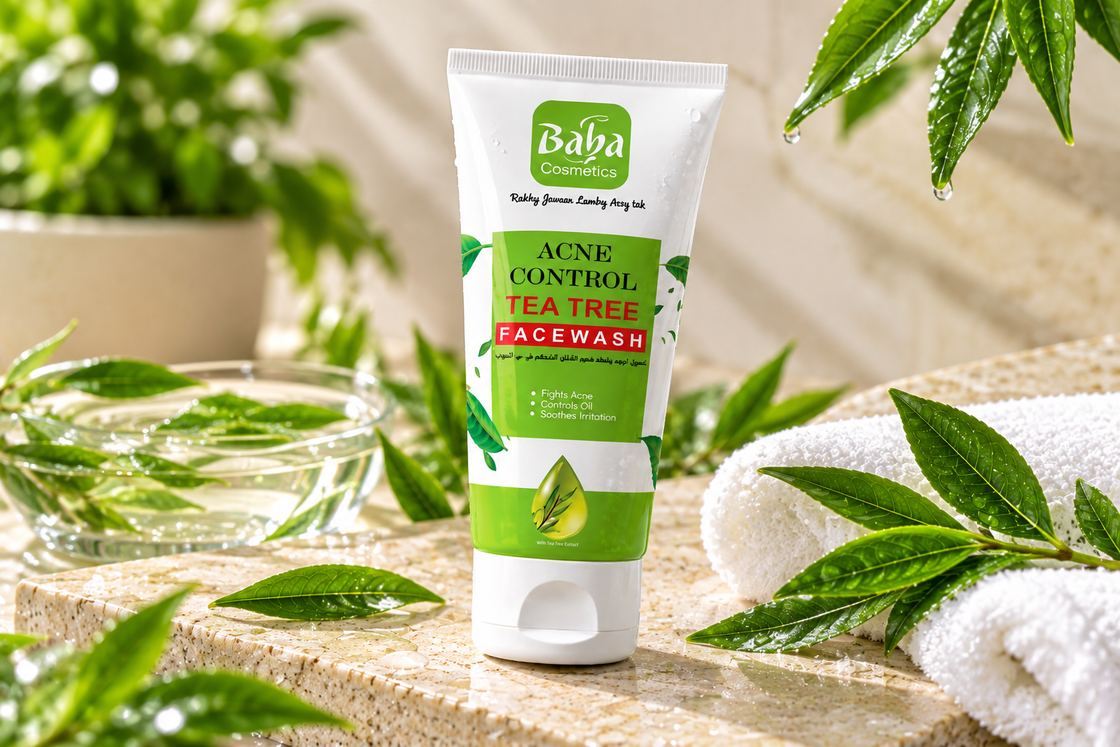 Baba Cosmetics Acne Control Tea Tree Facewash lifestyle
