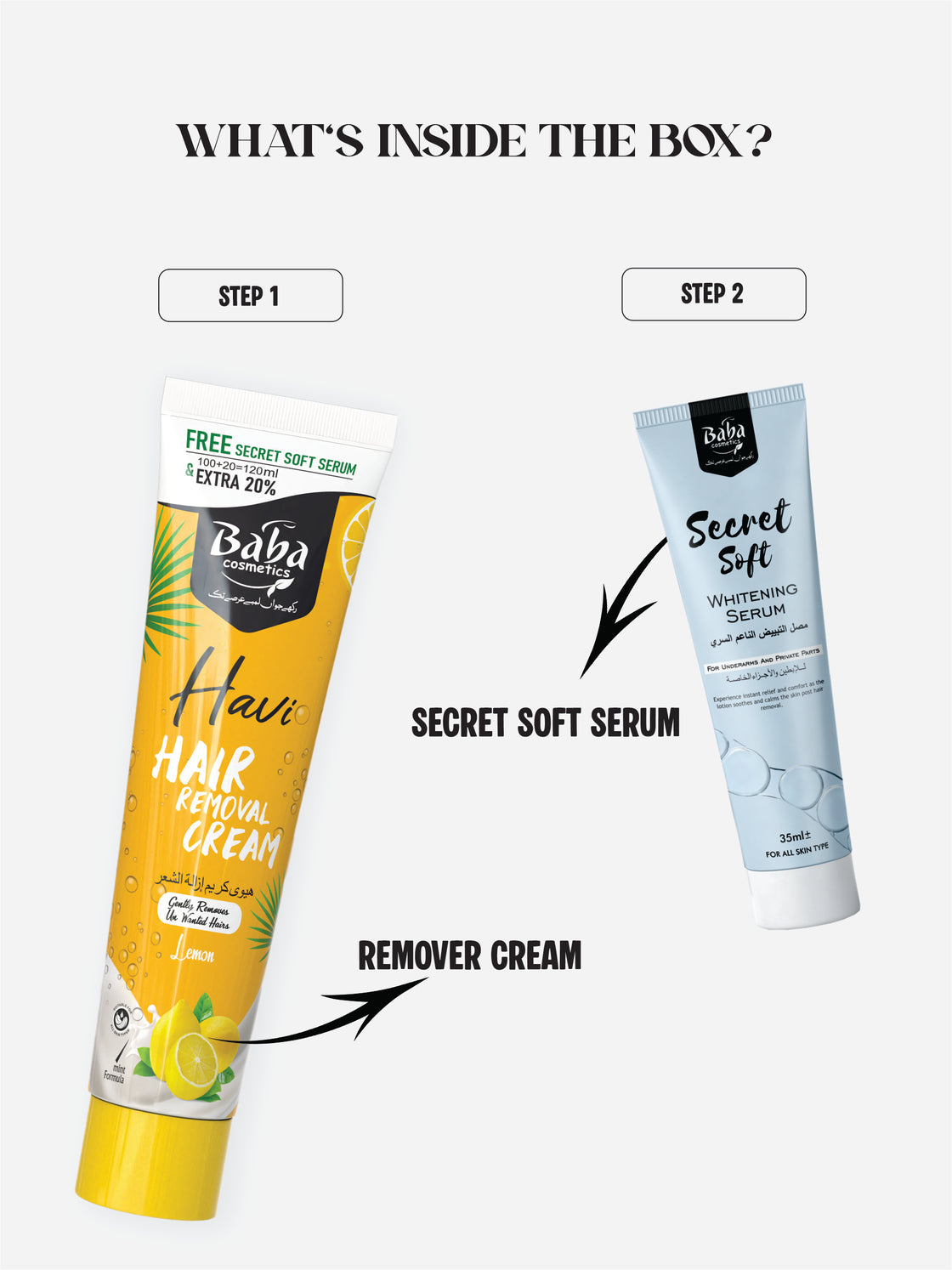 Havi Hair Removal Cream Lemon(with secret soft serum)
