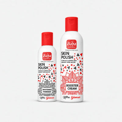 Baba Cosmetics Skin Polish Whitening Powder and Booster Cream